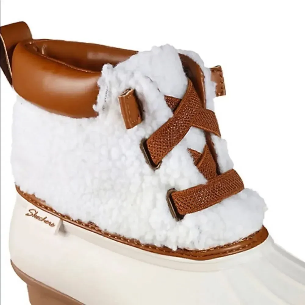 Skechers Women's Size 8 Pond Sherpa Snuggle Waterproof Duck Boots